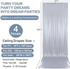 20x15FT Silver Sequin Backdrop Curtain Double Sided in 20x15FT, alternate view 6