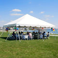20x20 Commercial Heavy Duty Pole Party Tent, Easy Setup, No Sides