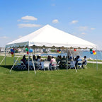20x20 Commercial Heavy Duty Pole Party Tent, Easy Setup, No Sides