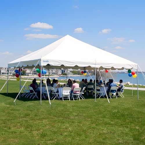 20x20 Commercial Heavy Duty Pole Party Tent, Easy Setup, No Sides