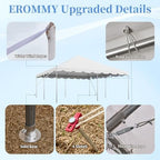 20x20 FT Outdoor Frame Party Tent with Sidewalls, Heavy Duty Weekend Canopy with Carry Bags, 350GSM PVC Large, alternate view