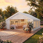 20x20 Heavy-Duty Party Tent Commercial Canopy with LED Light, Waterproof Wedding Event Tent for Outdoor, BBQ, alternate view