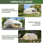 20x20 Party Tent Canopy with LED Light Waterproof Event Tent with Removable Sidewalls &Roll-up Door, Heavy-Duty, alternate