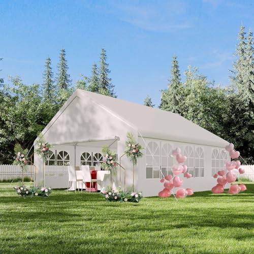 20x20 Party Tent, Heavy Duty Wedding Tent with 6 Removable Sidewalls, Waterproof Outdoor Event Shelter, Large, alternate view