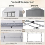 20x20 Party Tent with 100ft Lights, Heavy Duty Waterproof Canopy with Removable Sidewalls & Roll-Up Door, Large, alternate