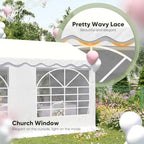 20x20ft Heavy Duty Party Tent with Storage Bags in 20x20ft, alternate view 4