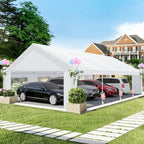 20x21 Party Tent Heavy Duty, 20x20 Tent with 4 Removable Sidewalls & 4 Built-in Sandbags, Commercial Wedding