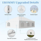 20x30 FT Outdoor Frame Party Tent with Sidewalls, Heavy Duty Weekend Canopy with Carry Bags, 350GSM PVC Large, alternate view