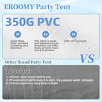 20x30 FT Outdoor Frame Party Tent with Sidewalls, Heavy Duty Weekend Canopy with Carry Bags, 350GSM PVC Large, alternate view
