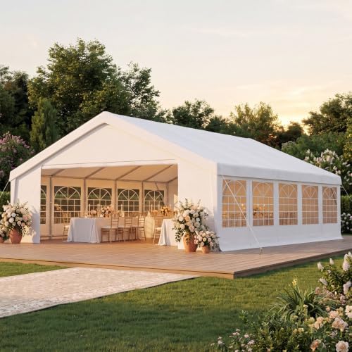 20x30 Party Tent Heavy-Duty Commercial Canopy with Removable Sidewalls, Waterproof Wedding Event Tent for, alternate view 2