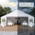 20x30 Party Tent Heavy-Duty Commercial Canopy with Removable Sidewalls, Waterproof Wedding Event Tent for, alternate view 6