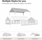 20x30 Party Tent, Heavy Duty Waterproof Canopy with Removable Sidewalls & Roll-Up Door, Large White Event, alternate view 4