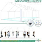 20x30FT Party Tent Heavy Duty Waterproof Outdoor Gazebo White Event Shelter Wedding Canopy for Parties BBQ, alternate view 4
