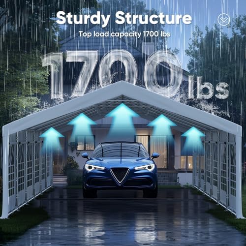 20x40 Heavy Duty Party Tent Outdoor Canopy with Storage Bags, alternate view 3