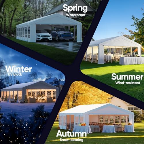20x40 Heavy Duty Party Tent Outdoor Canopy with Storage Bags, alternate view 5