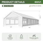 20x40 Party Tent with 4 Panels 5x40 Ceiling Curtain Weddings Events, alternate view 2