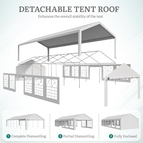 20x40FT Heavy Duty Large Party Tent Tent Standard Series in 20x40FT, alternate view 6