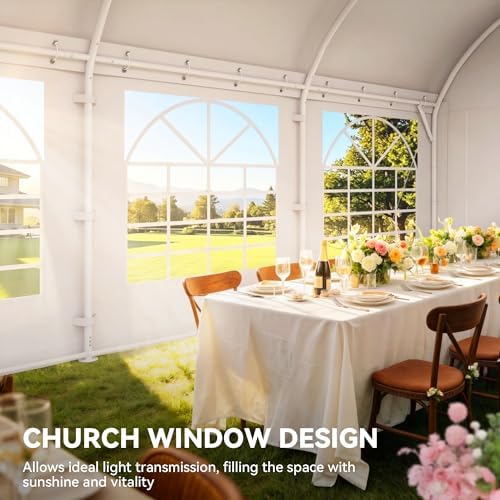 20x40FT Party Tent Outdoor Wedding Event Shelters Arch Top in 20x40FT, alternate view 6