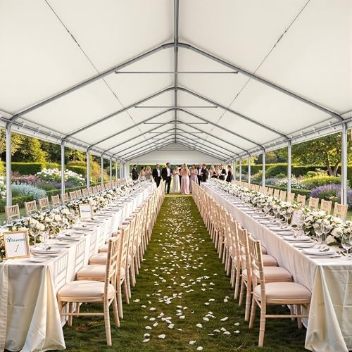 20x60FT Party Tent Heavy Duty Wedding Tent Event Shelters in 20x60FT, alternate view 3