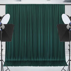 20x7ft Wrinkle Free Hunter Green Backdrop Curtain for Parties Soft Fabric Drapes Wedding Dark Green Curtain, alternate view 3