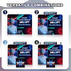 20x8 FT Tension Fabric Backdrop Display with Header HD Printed Portable Trade Show Booth Reusable Step and, alternate view 4