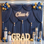 20x8ft Navy Blue Backdrop Curtain for Parties Wrinkle Free Fabric Backdrop Curtain Birthday Party Photo Backdrop, alternate