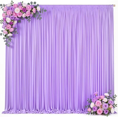 20x8ft Purple Backdrop Curtain for Parties Lavender Wrinkle Free Fabric Backdrop Curtain Wedding Photo Backdrop, alternate