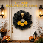 21 Inch Artificial Christmas Wreath for Front Door, Handcrafted Winter Wreath with Red Cardinal Birds, Red, alternate view 5