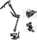21" Magic Arm Camera Mount with Super Clamp, Overhead Desk Mount with 360° Dual Ball Head, 1/4" 3/8" 5/8" Stud
