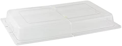 21" x 13" x 3" Full Size Polycarbonate Hinged Dome Cover Opens on both ends Clear Color- Food Pan Cover Pastry