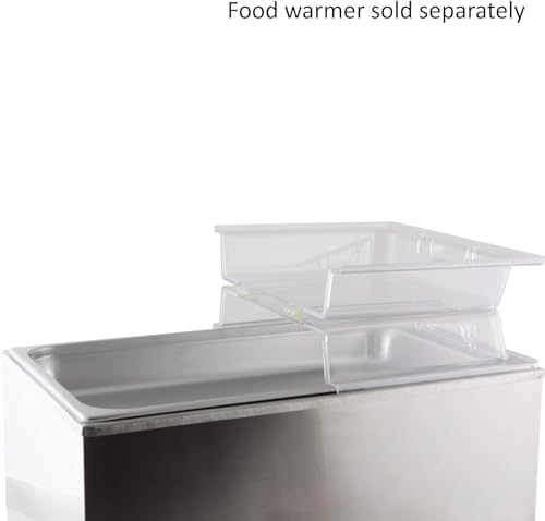 21" x 13" x 3" Full Size Polycarbonate Hinged Dome Cover Opens on both ends Clear Color- Food Pan Cover Pastry, alternate