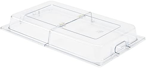 21" x 13" x 3" Full Size Polycarbonate Hinged Dome Cover Opens on both ends Clear Color- Food Pan Cover Pastry, alternate