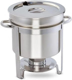 211 Stainless Steel Marmite Soup Chafer 11qt Round W/ Cover & Fram