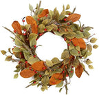 22" Fall Wreath for Front Door, Eucalyptus and Berry Decor
