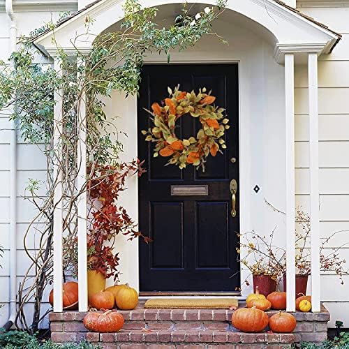22" Fall Wreath for Front Door, Eucalyptus and Berry Decor, alternate view 2