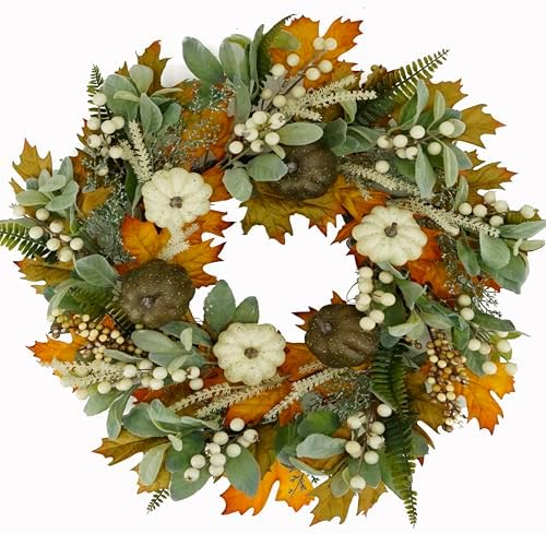 22'' Fall Wreaths for Front Door Autumn Wreath for Home Decor