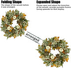 22'' Fall Wreaths for Front Door Autumn Wreath for Home Decor, alternate view 6