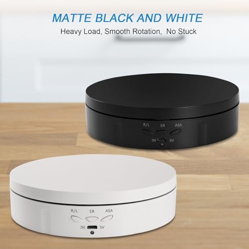 22 lbs Motorized Rotating Display Stand for Jewelry, 360 Degree, Automatic Mute Rotating Display Stand, alternate view 5