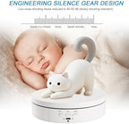 22 lbs Motorized Rotating Display Stand for Jewelry, 360 Degree, Automatic Mute Rotating Display Stand, alternate view 6