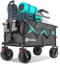 220L Beach Wagon, 440 lb Capacity, Foldable, 8 in Wide Wheels
