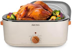 22Qt. Roaster Oven with Self-Basting Lid, Fits 26-lb. Turkey, Adjustable Temperature Settings, Keep Warm