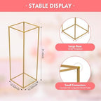 23.6'' Flower Stand for Wedding 10pcs, Gold Centerpieces for Table, Gold Vase Metal Column Stand, Wedding Flower, alternate