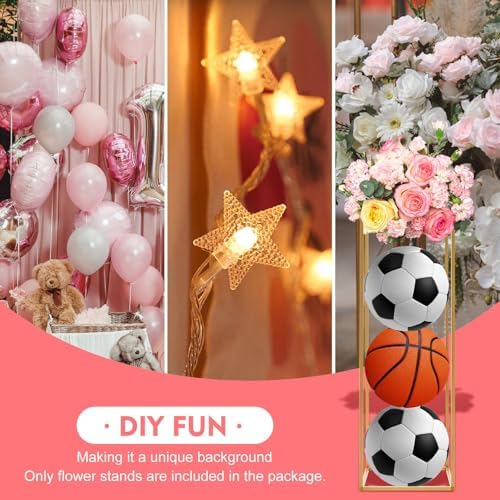 23.6'' Flower Stand for Wedding 10pcs, Gold Centerpieces for Table, Gold Vase Metal Column Stand, Wedding Flower, alternate