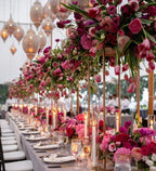 23.6inch 16 pcs Column Vases Gold Centerpieces for Table Metal Flower Stand Wedding Centerpieces Party in Gold, alternate