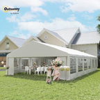 23 x 39 ft Heavy Duty Party Tent with Removable Sidewalls, White in 23 x 39 ft in White, alternate view 3