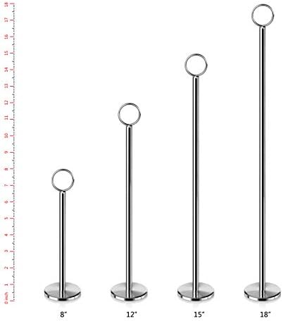23244 Steel Ring-Clip Table Number Holder/Number Stand/Place Card Holder, Set of 12, 12-Inch (Pack of 4) in, alternate view 3