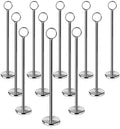 23244 Steel Ring-Clip Table Number Holder/Number Stand/Place Card Holder, Set of 12, 12-Inch (Pack of 10) in