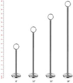 23244 Steel Ring-Clip Table Number Holder/Number Stand/Place Card Holder, Set of 12, 12-Inch (Pack of 10) in, alternate view