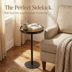24.7" H Small Round Side Table, Drink Table with Weighted Base, alternate view 4