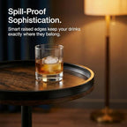 24.7" H Small Round Side Table, Drink Table with Weighted Base, alternate view 6